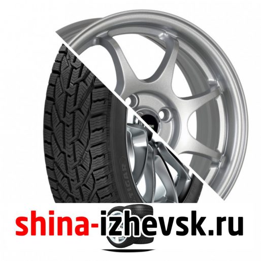 Колесо в сборе Tigar Winter 185/60 R15 T 88 + Megami MGM-4 6xR15 4×100 ET40 DIA60.1 Серебристый в Ижевске